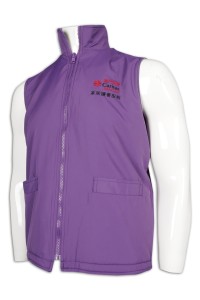 V196 Designed on both sides wearing a vest jacket Embroidered logo Macao Caritas Social Service Organization Non-profit group Home care service Vest jacket manufacturer